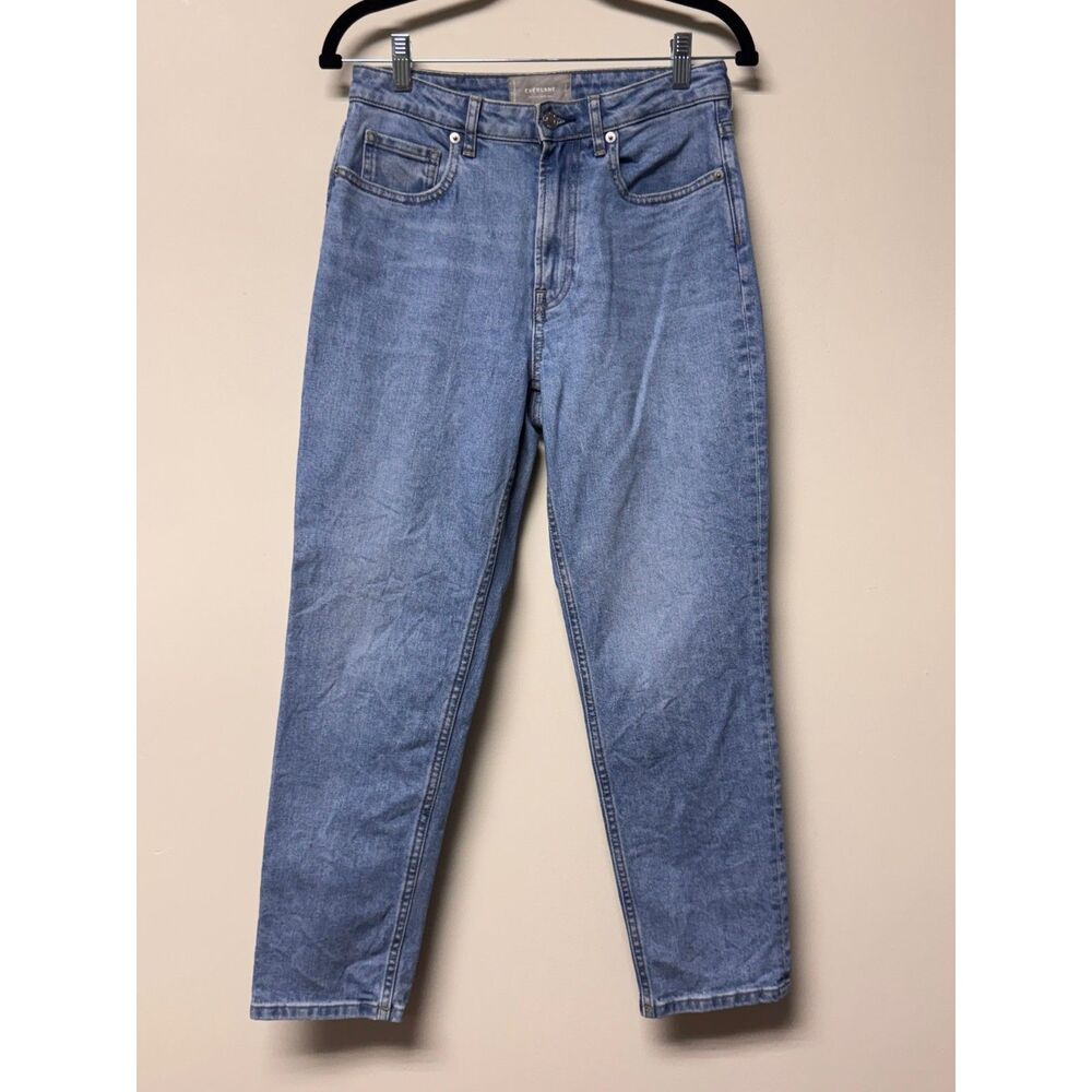 EVERLANE The Curvy Cheeky Jean, Medium Blue Wash, Sz 27 Crop